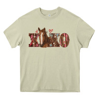Mossy xoxo horse Heavy Core Tee - RanaPortraitStore