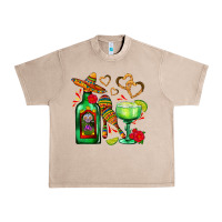 French Oak mexican tequila margarita and maracas Urban Heavy Tee - AdoDesignShop