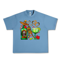 Pebble Blue mexican tequila margarita and maracas Urban Heavy Tee - AdoDesignShop