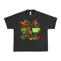 Pigment Black mexican tequila margarita and maracas Urban Heavy Tee - AdoDesignShop