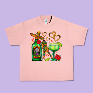 Mexican Tequila Margarita And Maracas Urban Heavy Tee Designed By Adodesignshop