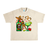 Sandshell mexican tequila margarita and maracas Urban Heavy Tee - AdoDesignShop