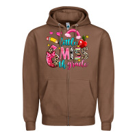 Chestnut little miss sixth grade Zipper Hoodie - NancyCooperArtShop