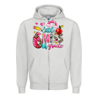 Dove Grey little miss sixth grade Zipper Hoodie - NancyCooperArtShop