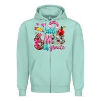 Seafoam little miss sixth grade Zipper Hoodie - NancyCooperArtShop