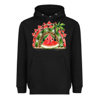 Black watermelon slice  rainbow Heavyweight Hoodie - BarkalooDesign