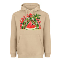Mushroom watermelon slice  rainbow Heavyweight Hoodie - BarkalooDesign