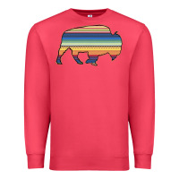 Cardinal Aztec Bison Silhouette Premium Sweatshirt - Bettercallsaul
