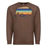 Chestnut Aztec Bison Silhouette Premium Sweatshirt - Bettercallsaul