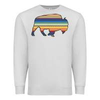 Dove Grey Aztec Bison Silhouette Premium Sweatshirt - Bettercallsaul