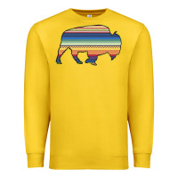 Lemon Aztec Bison Silhouette Premium Sweatshirt - Bettercallsaul