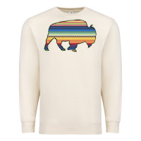 Sandshell Aztec Bison Silhouette Premium Sweatshirt - Bettercallsaul
