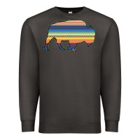 Smoke Aztec Bison Silhouette Premium Sweatshirt - Bettercallsaul