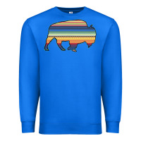 True Royal Aztec Bison Silhouette Premium Sweatshirt - Bettercallsaul