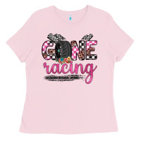 Bubblegum Pink gone racing Ladies Tee - JahusDesignShop