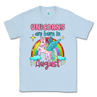 Dusty Blue unicorns are born in august Classic Tee - Jasminsmagicworld
