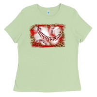 Matcha baseball background Ladies Tee - texasbilliewilder