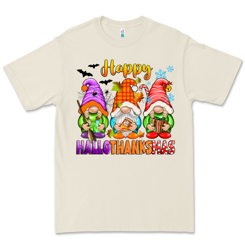 Happy Hallothanksmas Gnomes Premium Tee by texasbilliewilder | Teevron