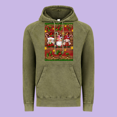 Christmas Gnomes Vintage Hoodie Designed By Artiststas