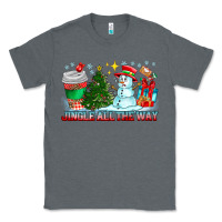 Charcoal Heather Jingle All The Way Classic Tee - CowhideDigitalArt