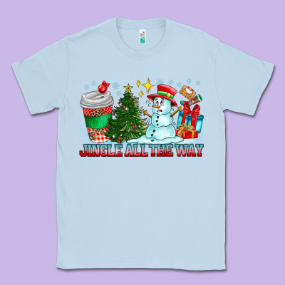 Jingle All The Way Classic Tee Designed By Cowhidedigitalart