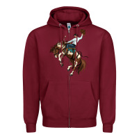 American Paint Horse Rodeo Cowboy Zipper Hoodie | Teevron
