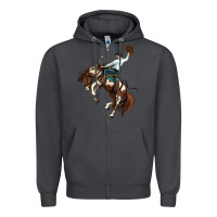 Smoke american paint horse rodeo cowboy Zipper Hoodie - MaliasSmallBusiness