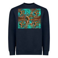 Navy indian headdress Heavyweight Sweatshirt - Artiststas
