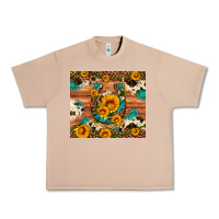 Burro sunflower gemstone leopard cowhide horseshoe Urban Heavy Tee - Artiststas