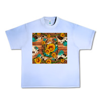 Grape Ice sunflower gemstone leopard cowhide horseshoe Urban Heavy Tee - Artiststas