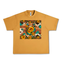 Peanut Butter sunflower gemstone leopard cowhide horseshoe Urban Heavy Tee - Artiststas