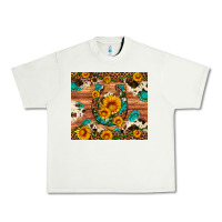 Pistachio sunflower gemstone leopard cowhide horseshoe Urban Heavy Tee - Artiststas