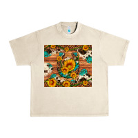Sandshell sunflower gemstone leopard cowhide horseshoe Urban Heavy Tee - Artiststas