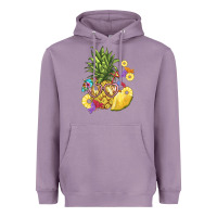 Lavender pineapple enjoying Heavyweight Hoodie - BarkalooDesign