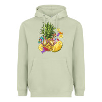 Matcha pineapple enjoying Heavyweight Hoodie - BarkalooDesign