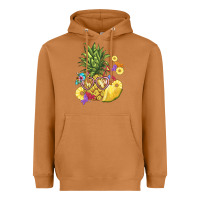 Meerkat pineapple enjoying Heavyweight Hoodie - BarkalooDesign