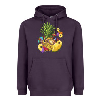 Plum pineapple enjoying Heavyweight Hoodie - BarkalooDesign