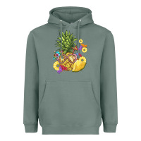 Sage pineapple enjoying Heavyweight Hoodie - BarkalooDesign