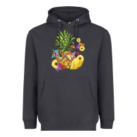 Smoke pineapple enjoying Heavyweight Hoodie - BarkalooDesign