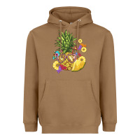Toasted Coconut pineapple enjoying Heavyweight Hoodie - BarkalooDesign