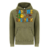 Vintage Olive take me to the ballpark softball Vintage Hoodie - AdoDesignShop