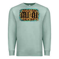 Seafoam Leopard Patterned Mini Tried Premium Sweatshirt - Bettercallsaul