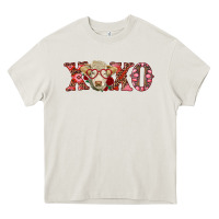 Cream xoxo charolais cow Heavy Core Tee - RanaPortraitStore