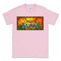 Bubblegum Pink western desert darlin sunset cactus leopard serape   license plate tem Classic Tee - BarkalooDesign