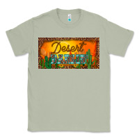 Matcha western desert darlin sunset cactus leopard serape   license plate tem Classic Tee - BarkalooDesign