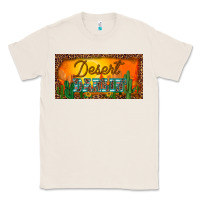 Natural western desert darlin sunset cactus leopard serape   license plate tem Classic Tee - BarkalooDesign