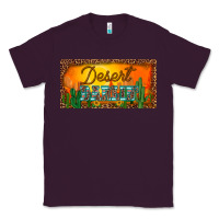 Plum western desert darlin sunset cactus leopard serape   license plate tem Classic Tee - BarkalooDesign