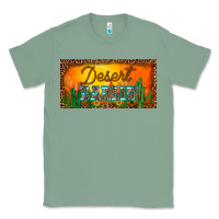 Sage western desert darlin sunset cactus leopard serape   license plate tem Classic Tee - BarkalooDesign