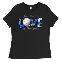 Black for the love of the game volleyball Ladies Tee - Zillion Design Studio