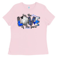 Bubblegum Pink for the love of the game volleyball Ladies Tee - Zillion Design Studio